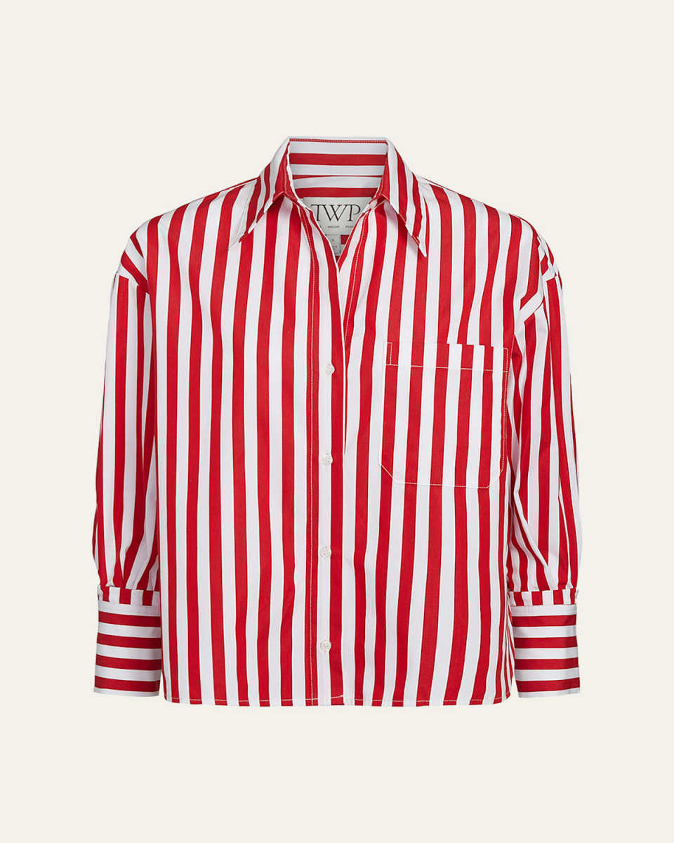 J. D. Striped Button-Front Shirt